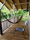 Terrace with relaxing hammock